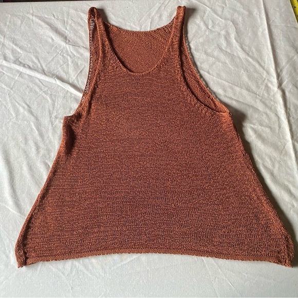 Babaton MEDIUM Knit Tank Rust - Picture 3 of 7